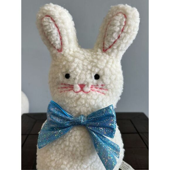 Target Spritz white plush Easter bunny decorations - Picture 3 of 5
